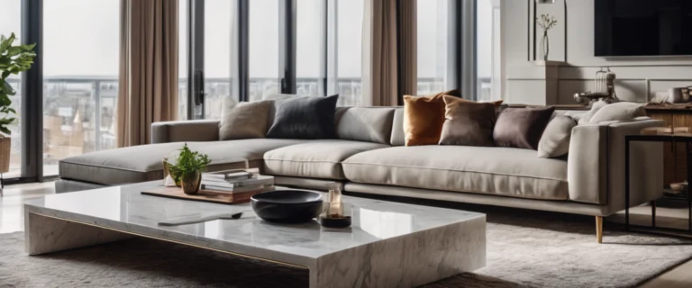 Table basse en marbre : élégance moderne et palette rare pour votre salon
