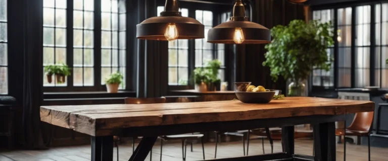 Table industrielle en bois massif : l&rsquo;origine et les avantages méconnus
